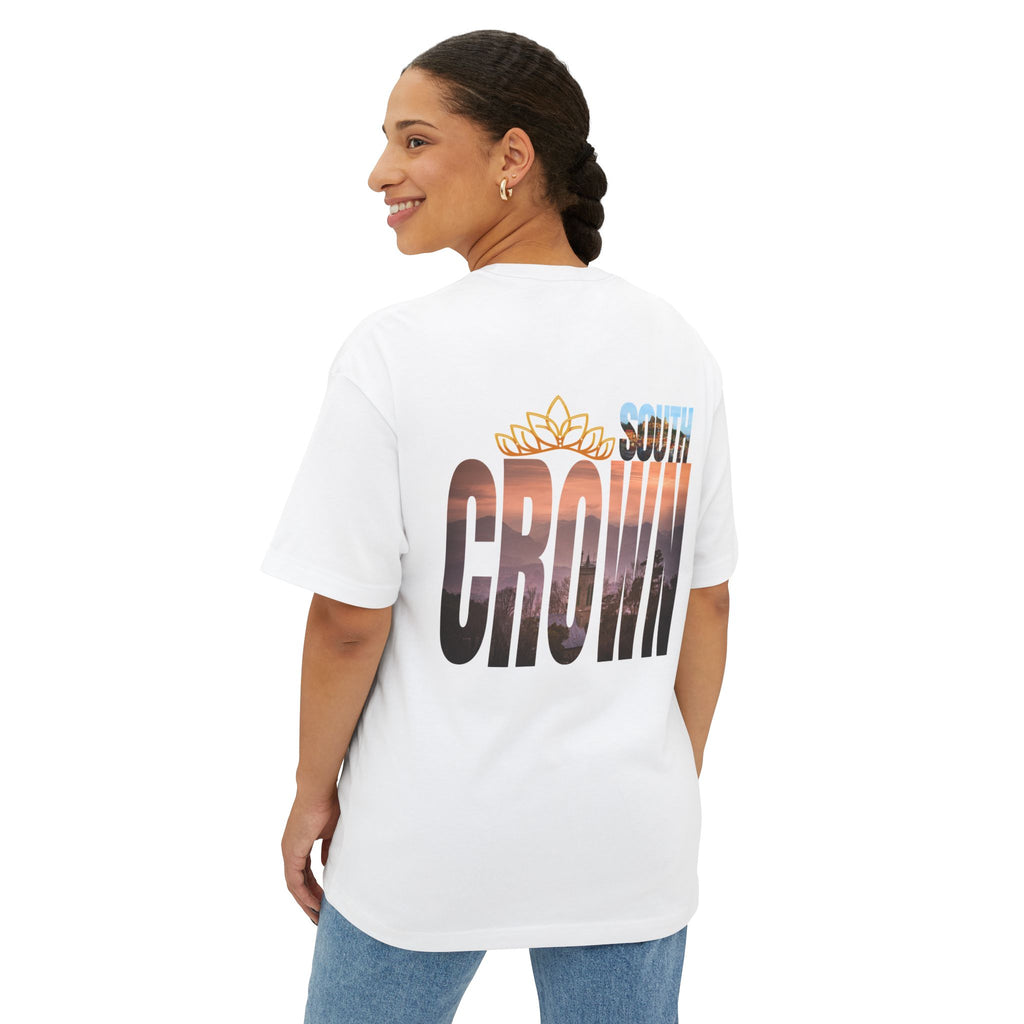 South Crown sunset logo Tee | South Crown typography graphic Tee