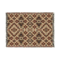Bohemian Woven Blanket - Vintage Aztec Pattern Throw for Living Room & Cabin