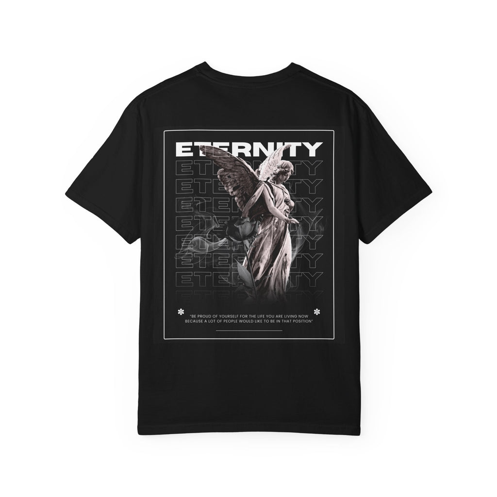 Eternity Angel Graphic T-Shirt — 'Always Keep a Positive Mindset' Vintage Gothic Tee