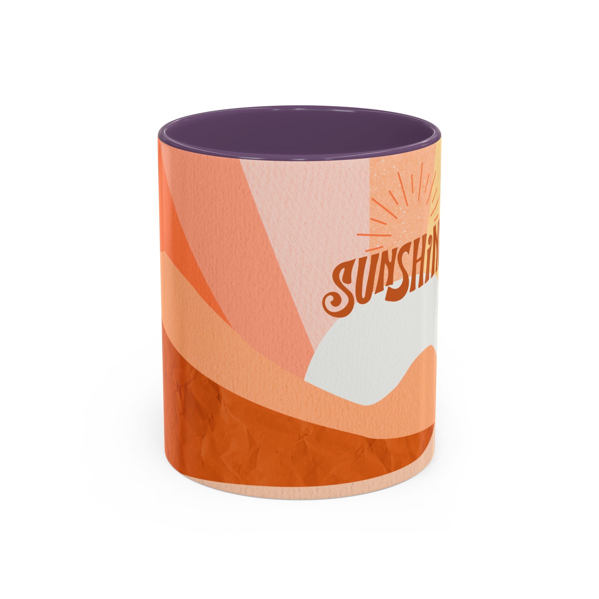 Sunshine Retro Coffee Mug — Vintage 70s Sunrise "Sunshine" Design