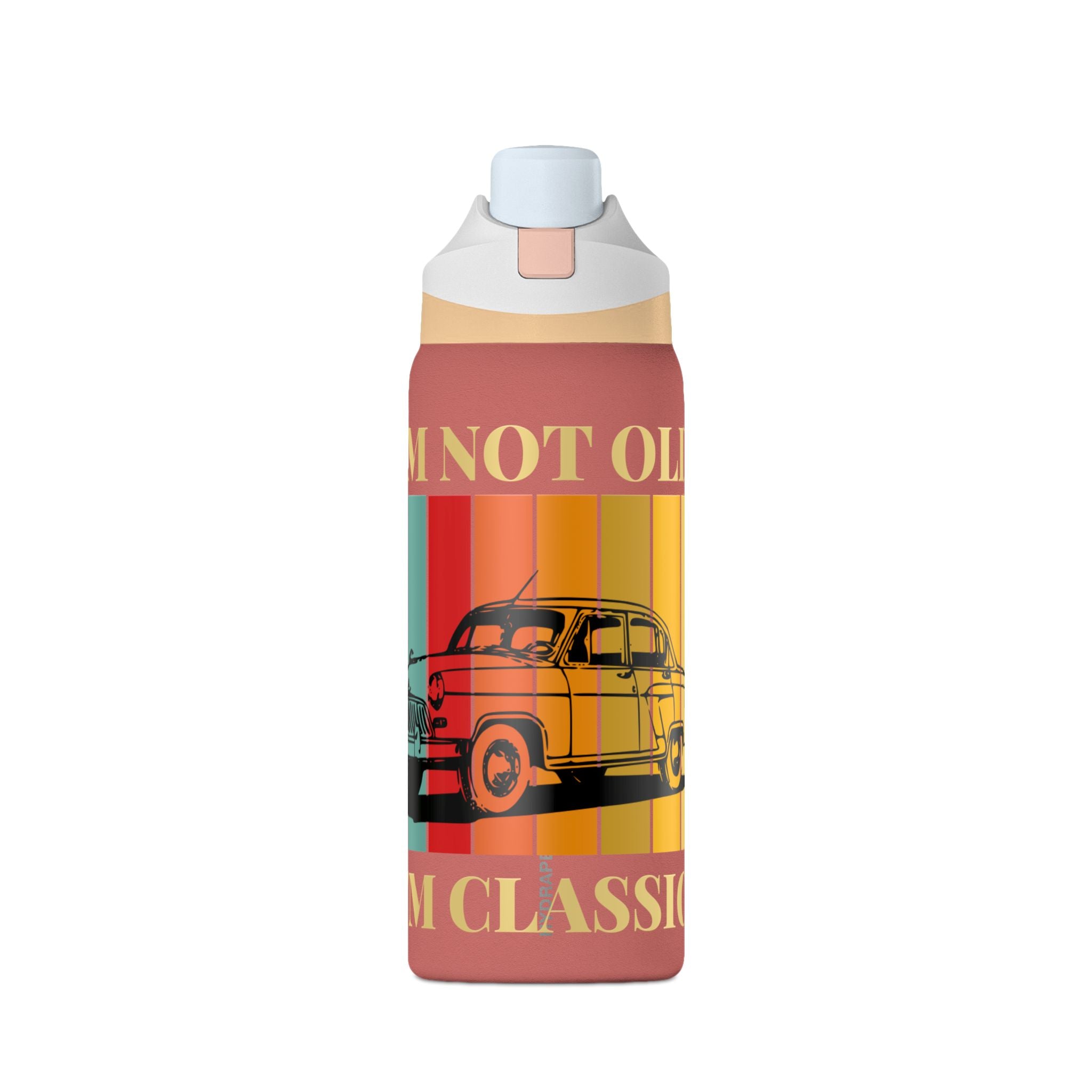 Classic Car 32oz Insulated Water Bottle — "I'm Not Old, I'm Classic" Retro Design