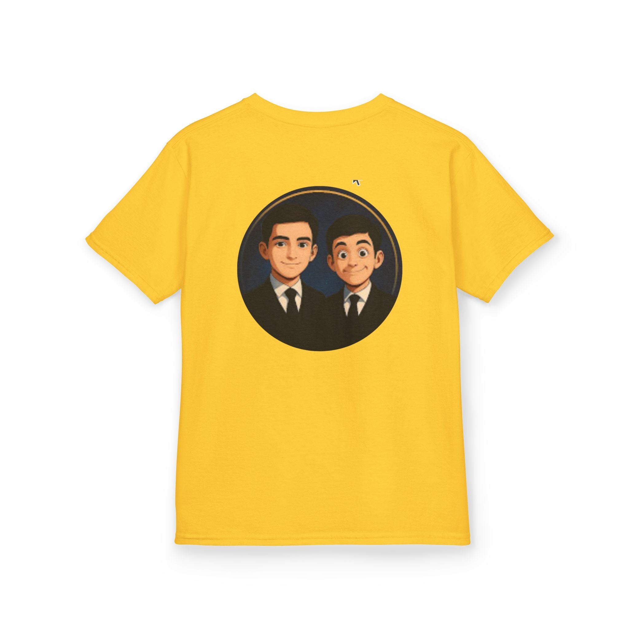 Kids Tee — Cute Cartoon Duo with "Subscribe" Badge (YouTube Fan Gift)