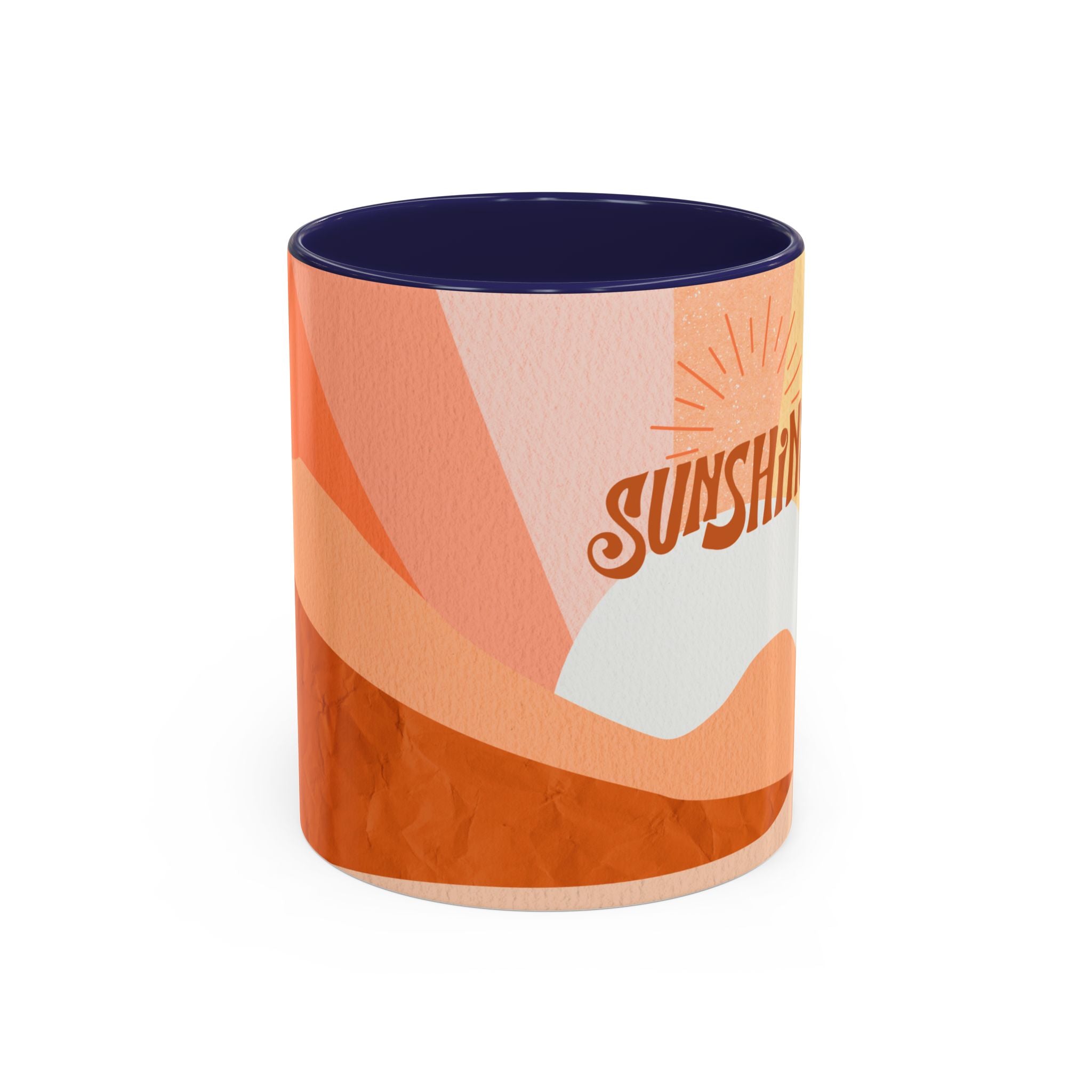 Sunshine Retro Coffee Mug — Vintage 70s Sunrise "Sunshine" Design