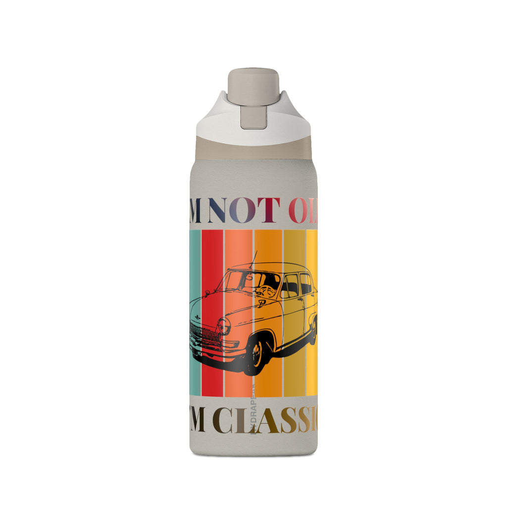 Classic Car 32oz Insulated Water Bottle — "I'm Not Old, I'm Classic" Retro Design