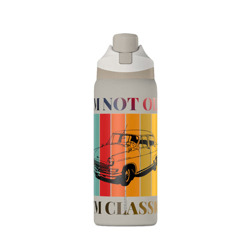 Classic Car 32oz Insulated Water Bottle — "I'm Not Old, I'm Classic" Retro Design