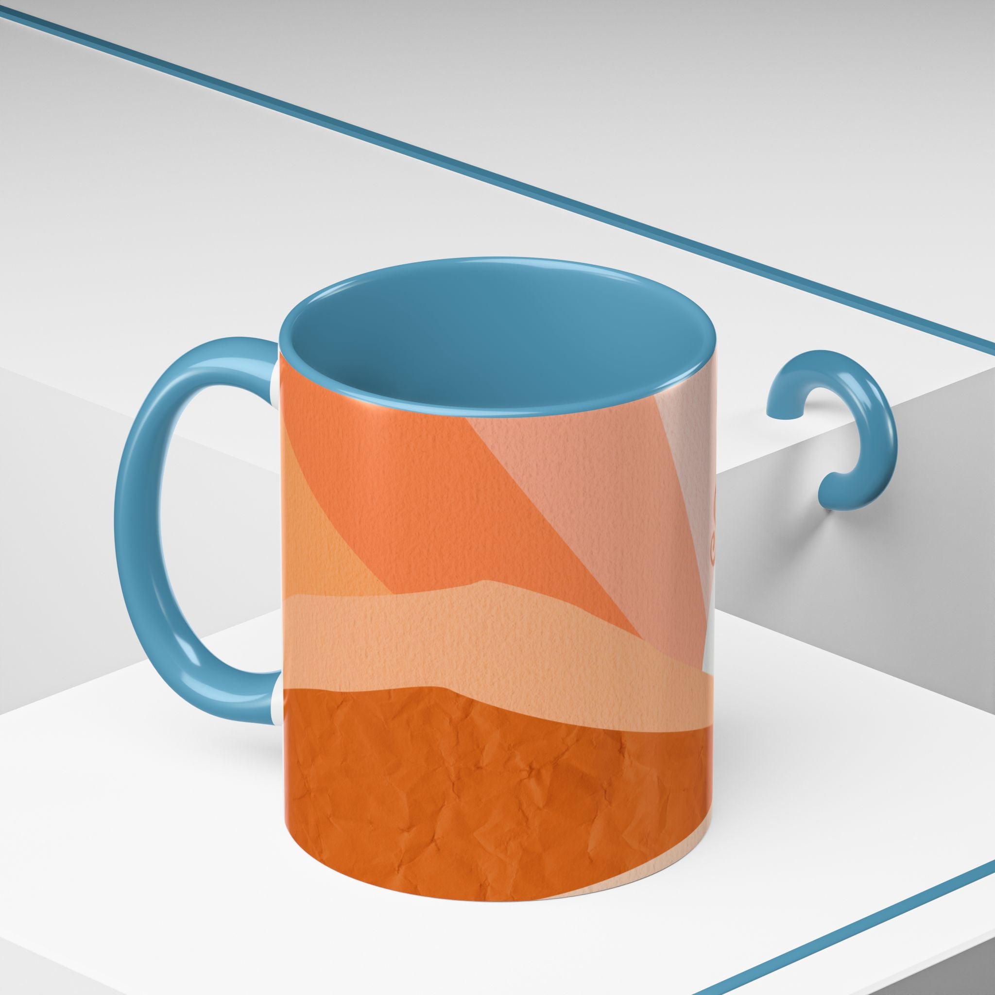 Sunshine Retro Coffee Mug — Vintage 70s Sunrise "Sunshine" Design
