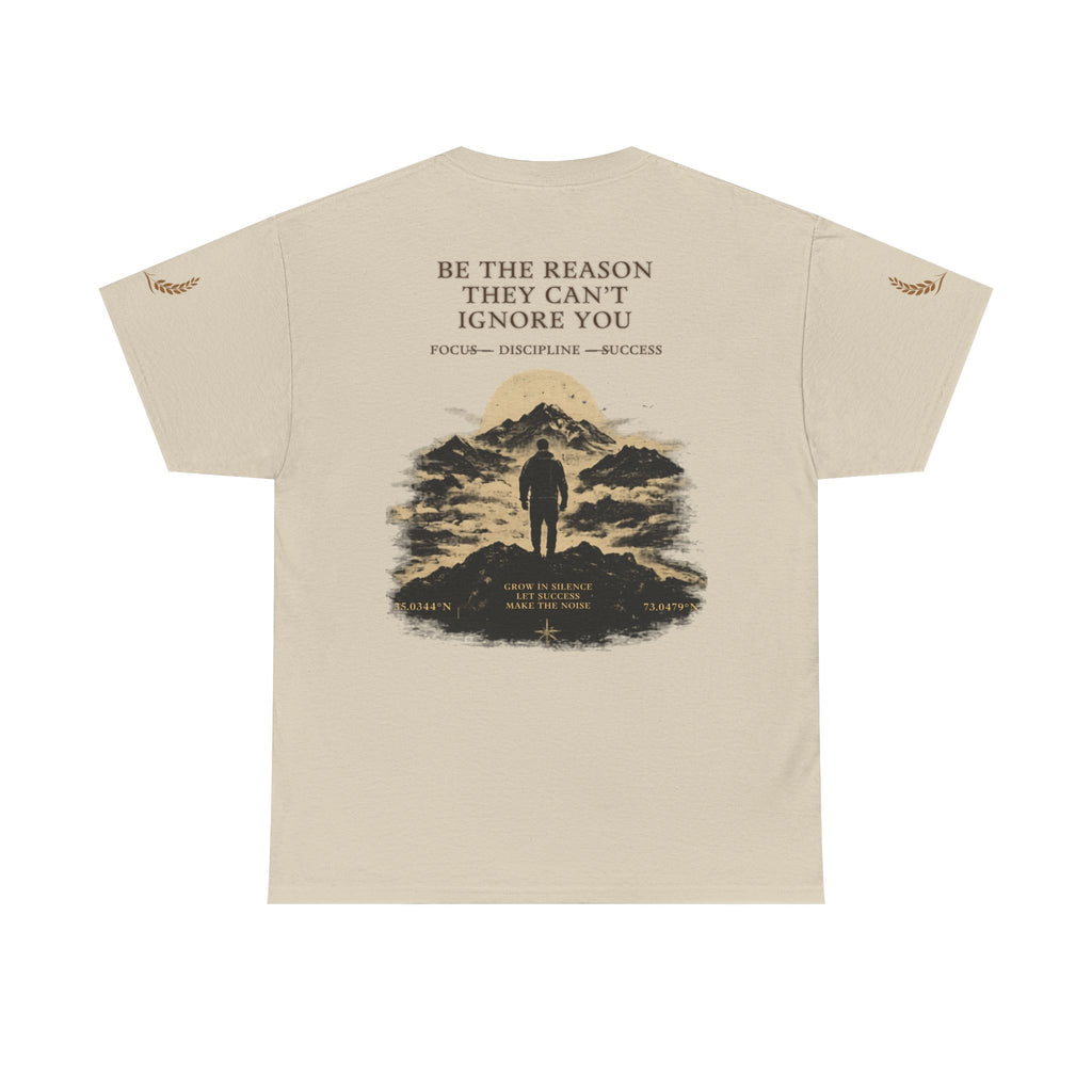 Motivational Statue Graphic Tee — "Discipline Builds Freedom" Inspirational Shirt