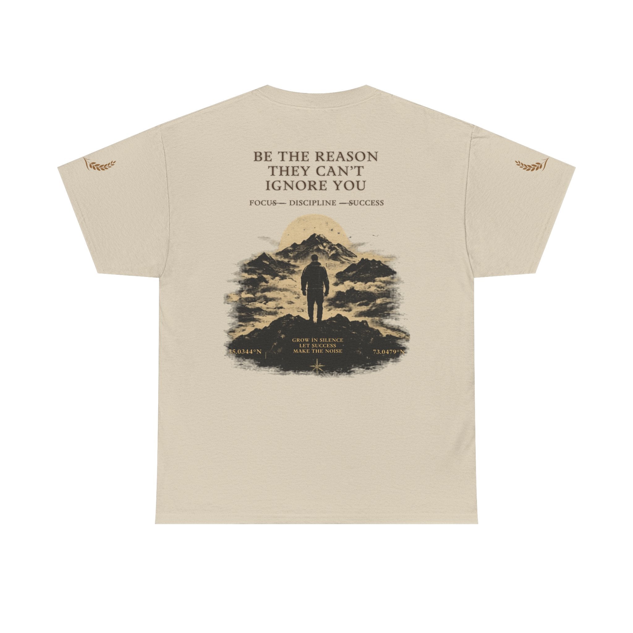 Motivational Statue Graphic Tee — "Discipline Builds Freedom" Inspirational Shirt