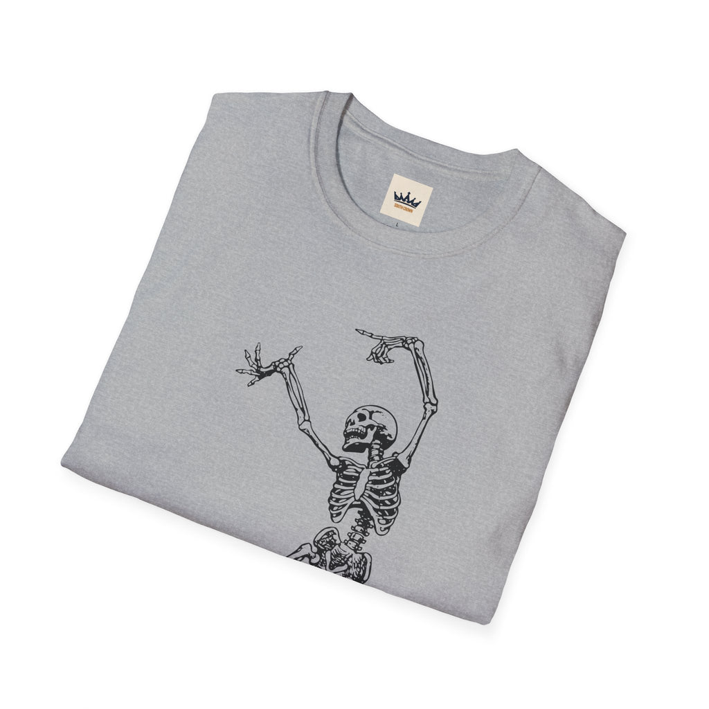 Dancing Skeleton T-Shirt — Vintage Skull Dance Graphic Tee