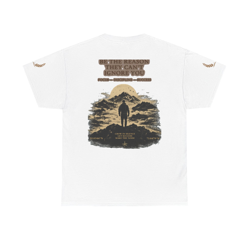 Motivational Statue Graphic Tee — "Discipline Builds Freedom" Inspirational Shirt