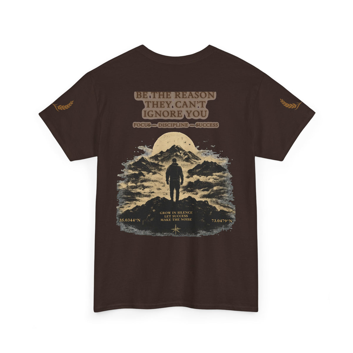Motivational Statue Graphic Tee — "Discipline Builds Freedom" Inspirational Shirt