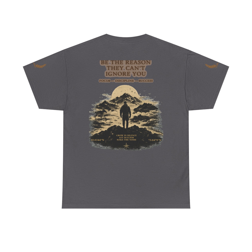Motivational Statue Graphic Tee — "Discipline Builds Freedom" Inspirational Shirt
