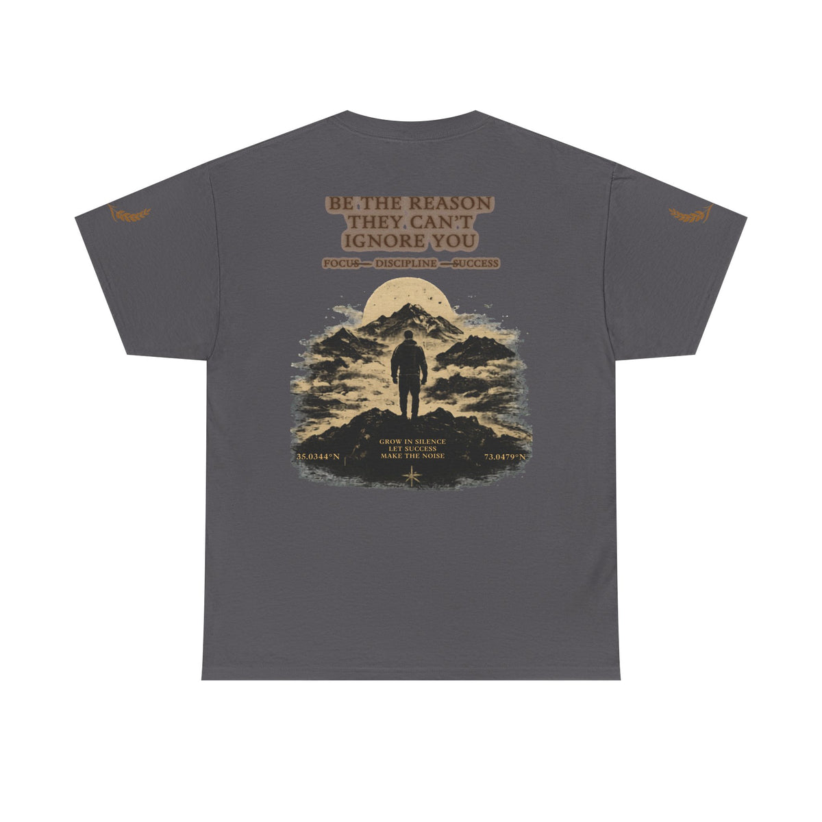Motivational Statue Graphic Tee — "Discipline Builds Freedom" Inspirational Shirt