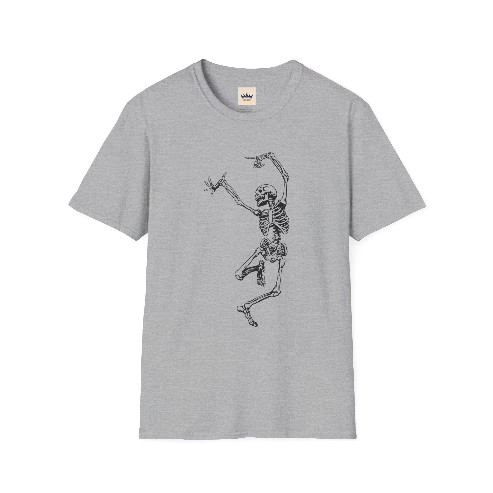 Dancing Skeleton T-Shirt — Vintage Skull Dance Graphic Tee