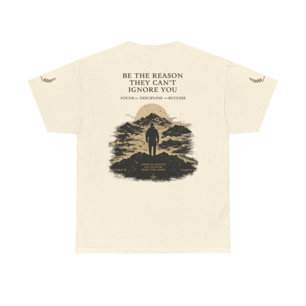 Motivational Statue Graphic Tee — "Discipline Builds Freedom" Inspirational Shirt