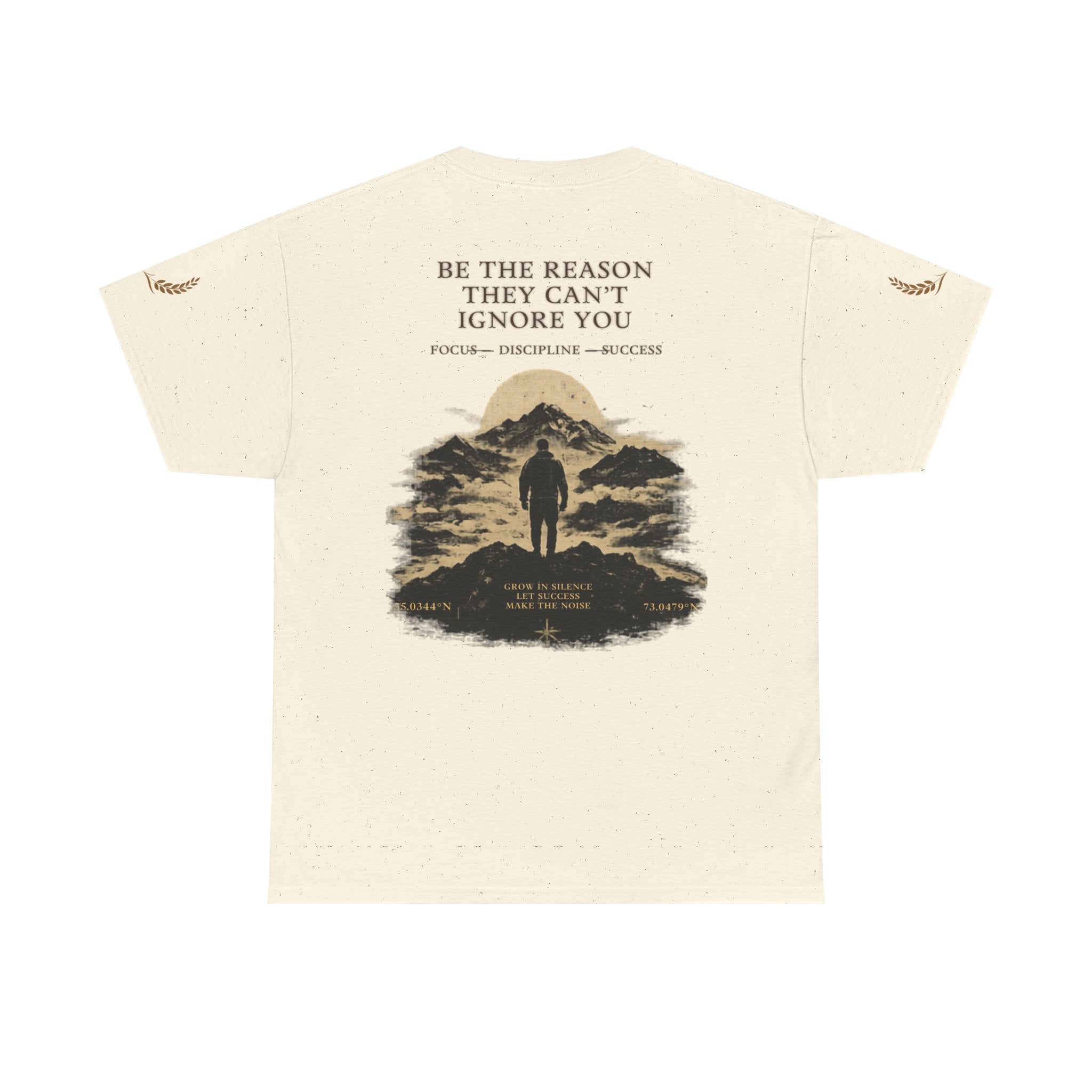 Motivational Statue Graphic Tee — "Discipline Builds Freedom" Inspirational Shirt