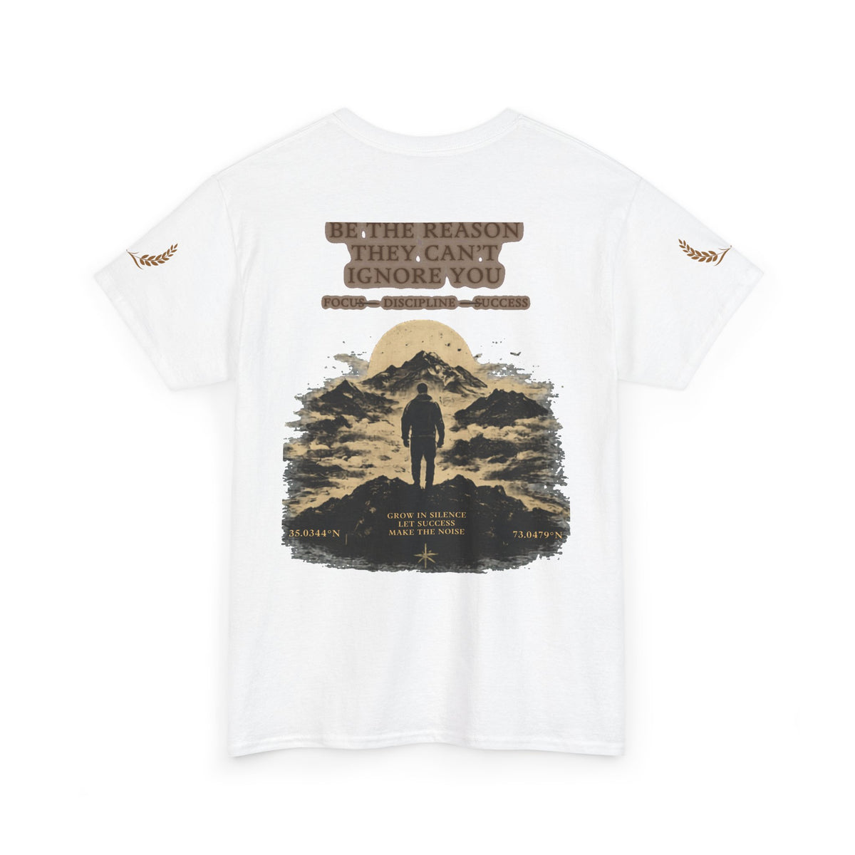 Motivational Statue Graphic Tee — "Discipline Builds Freedom" Inspirational Shirt