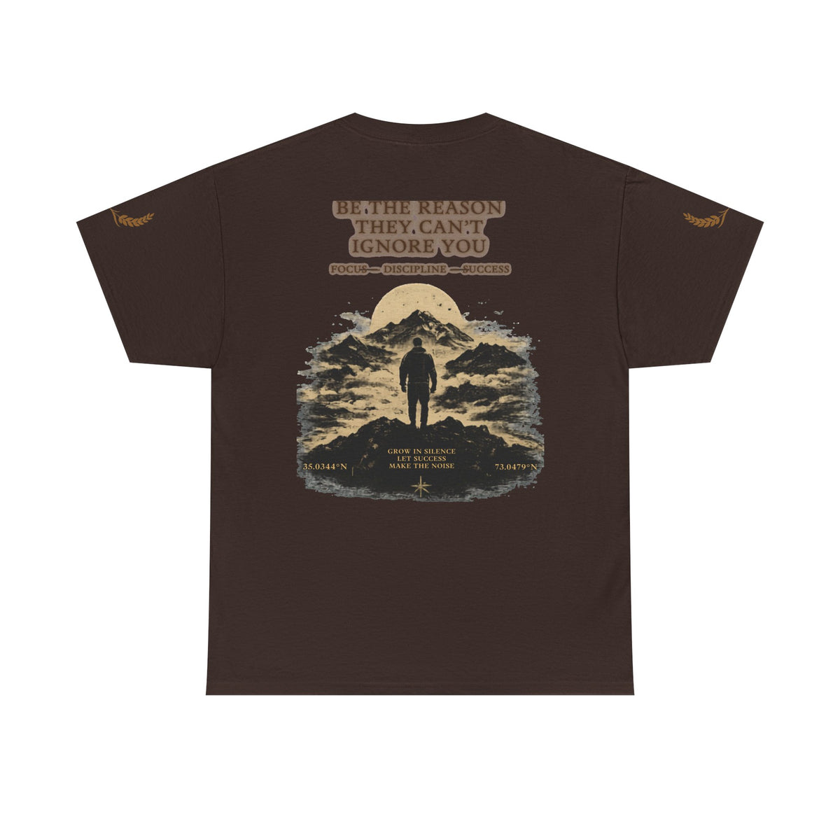 Motivational Statue Graphic Tee — "Discipline Builds Freedom" Inspirational Shirt