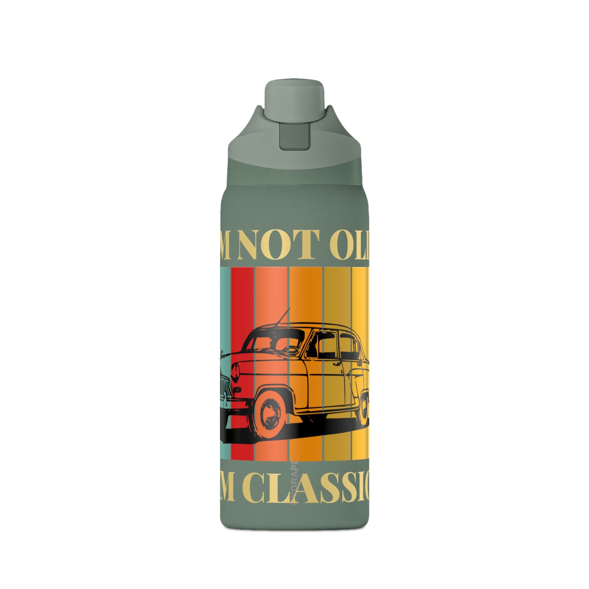 Classic Car 32oz Insulated Water Bottle — "I'm Not Old, I'm Classic" Retro Design