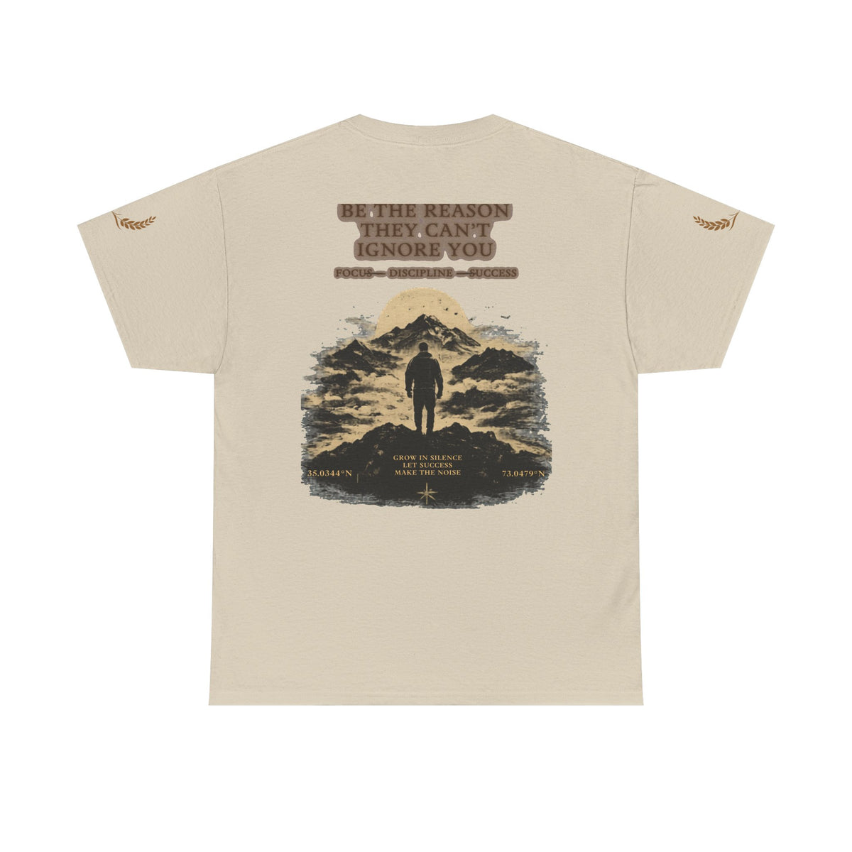 Motivational Statue Graphic Tee — "Discipline Builds Freedom" Inspirational Shirt