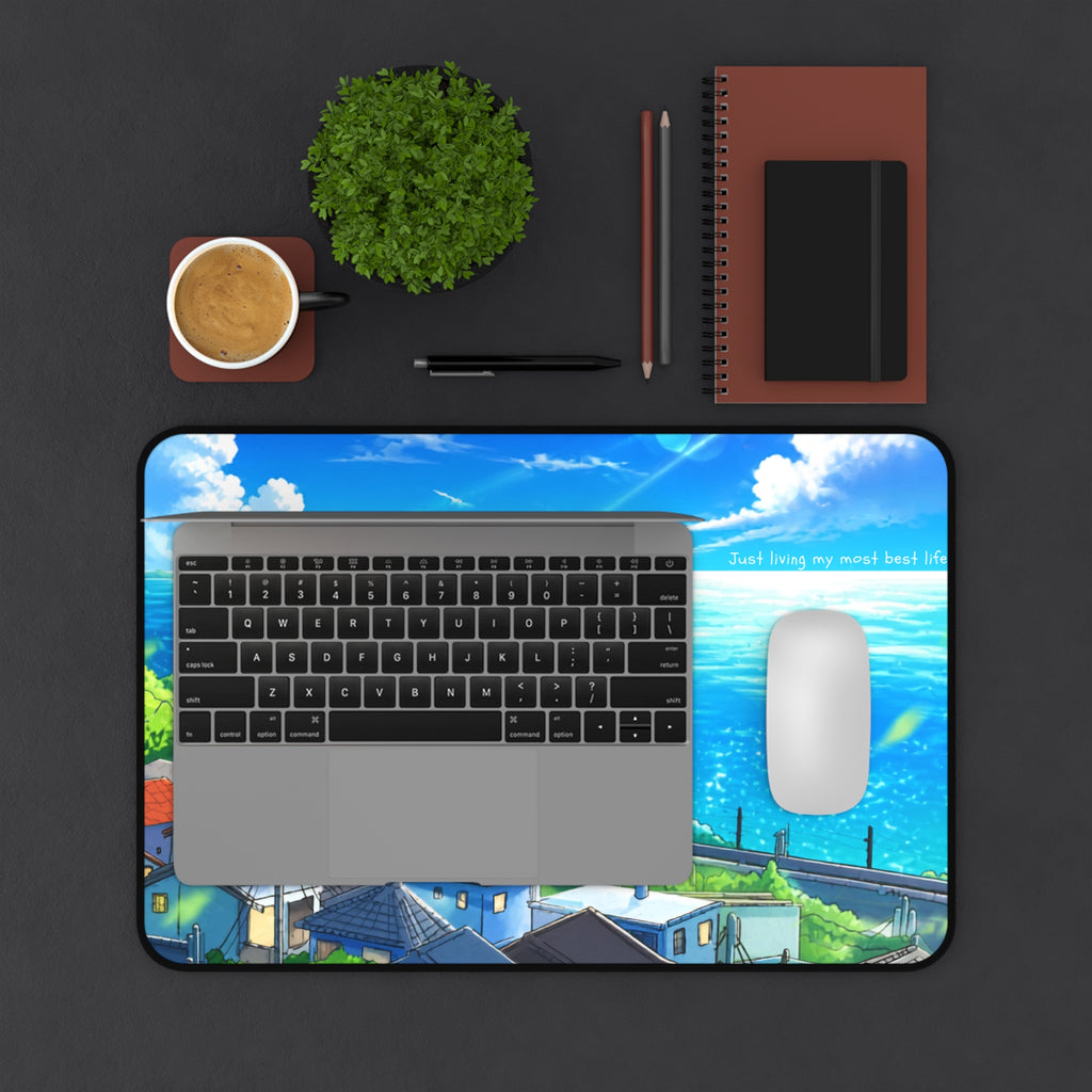 Oceanview Anime Desk Mat – Coastal Scenic Mouse Pad