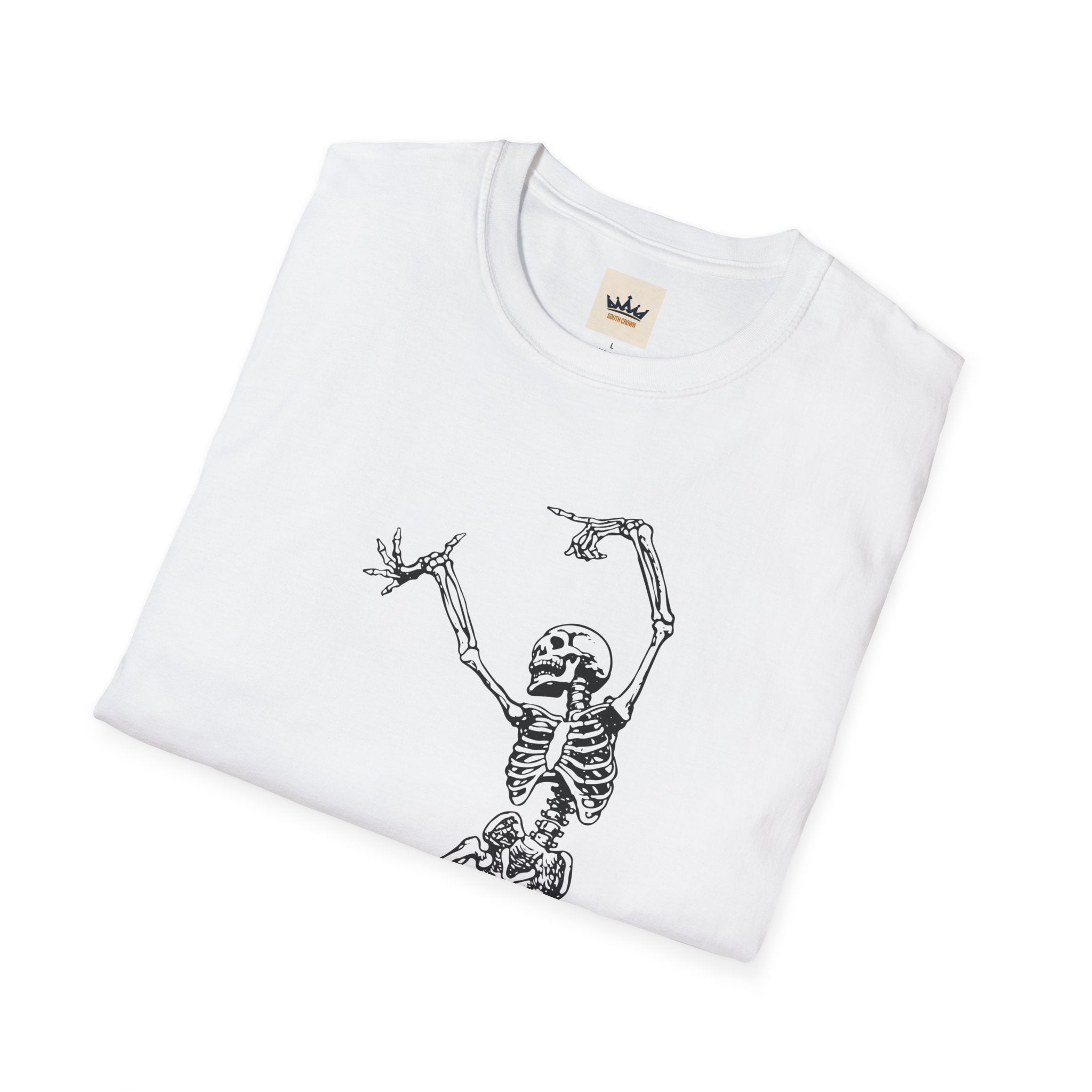 Dancing Skeleton T-Shirt — Vintage Skull Dance Graphic Tee