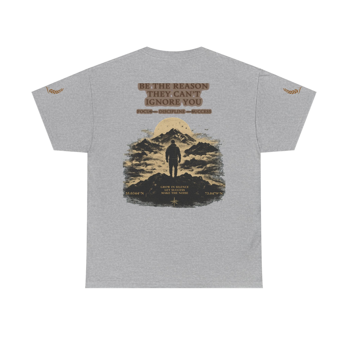 Motivational Statue Graphic Tee — "Discipline Builds Freedom" Inspirational Shirt