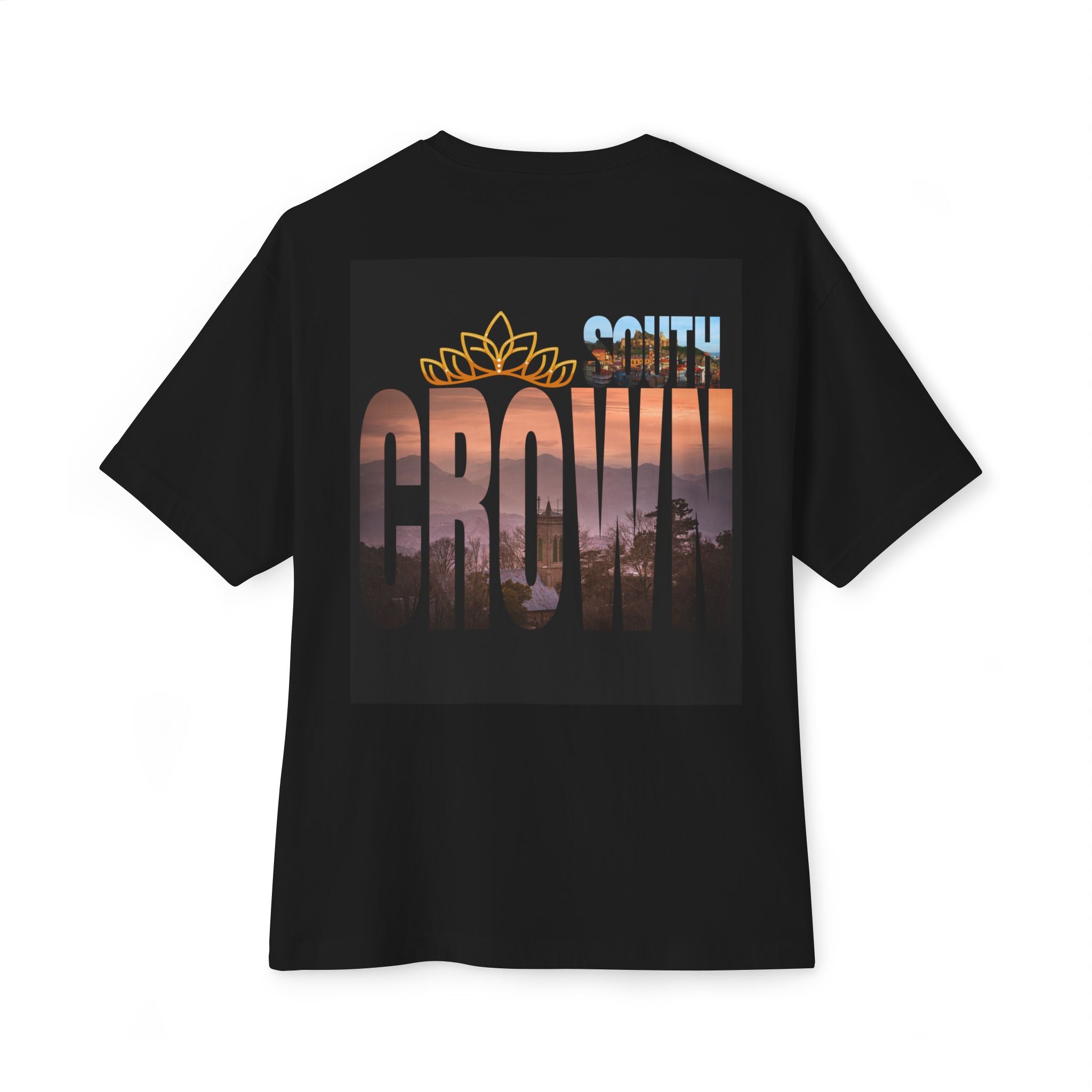South Crown sunset logo Tee | South Crown typography graphic Tee