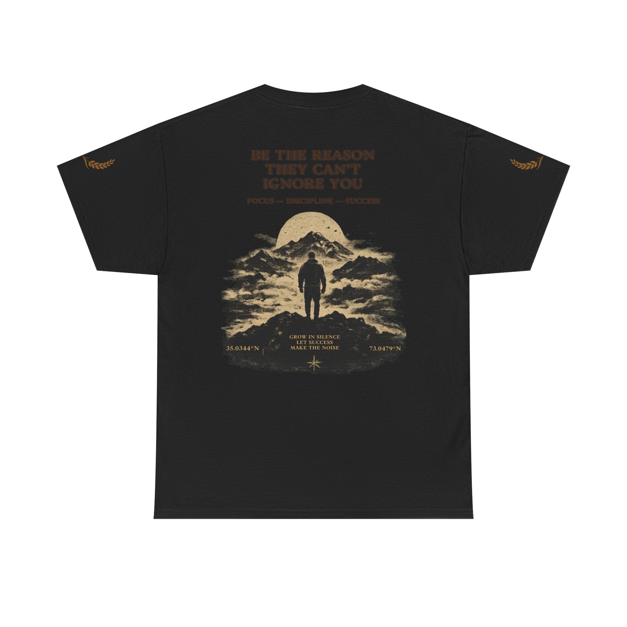 Motivational Statue Graphic Tee — "Discipline Builds Freedom" Inspirational Shirt