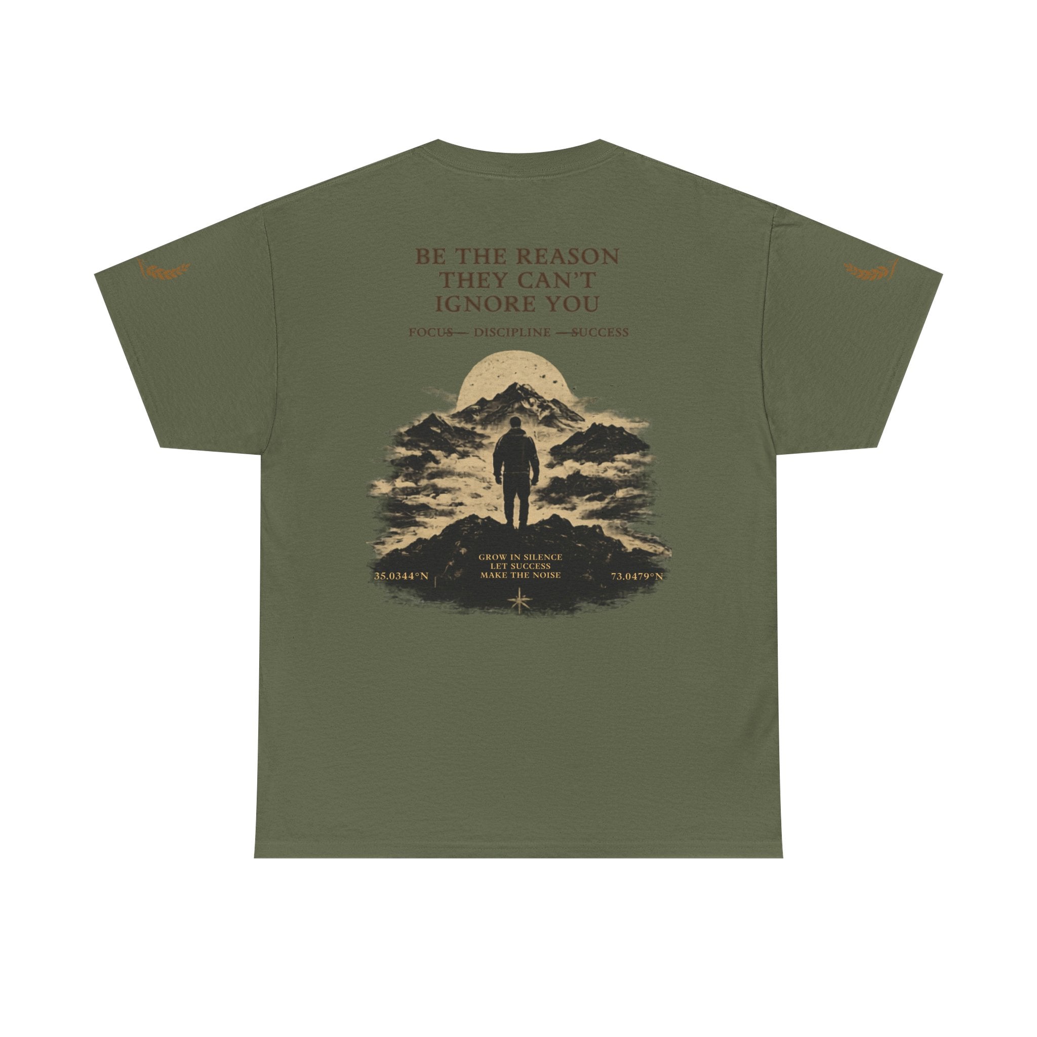 Motivational Statue Graphic Tee — "Discipline Builds Freedom" Inspirational Shirt