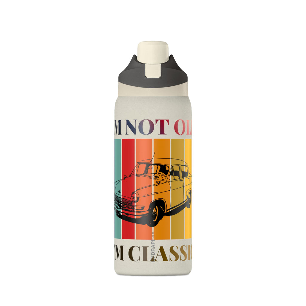 Classic Car 32oz Insulated Water Bottle — "I'm Not Old, I'm Classic" Retro Design