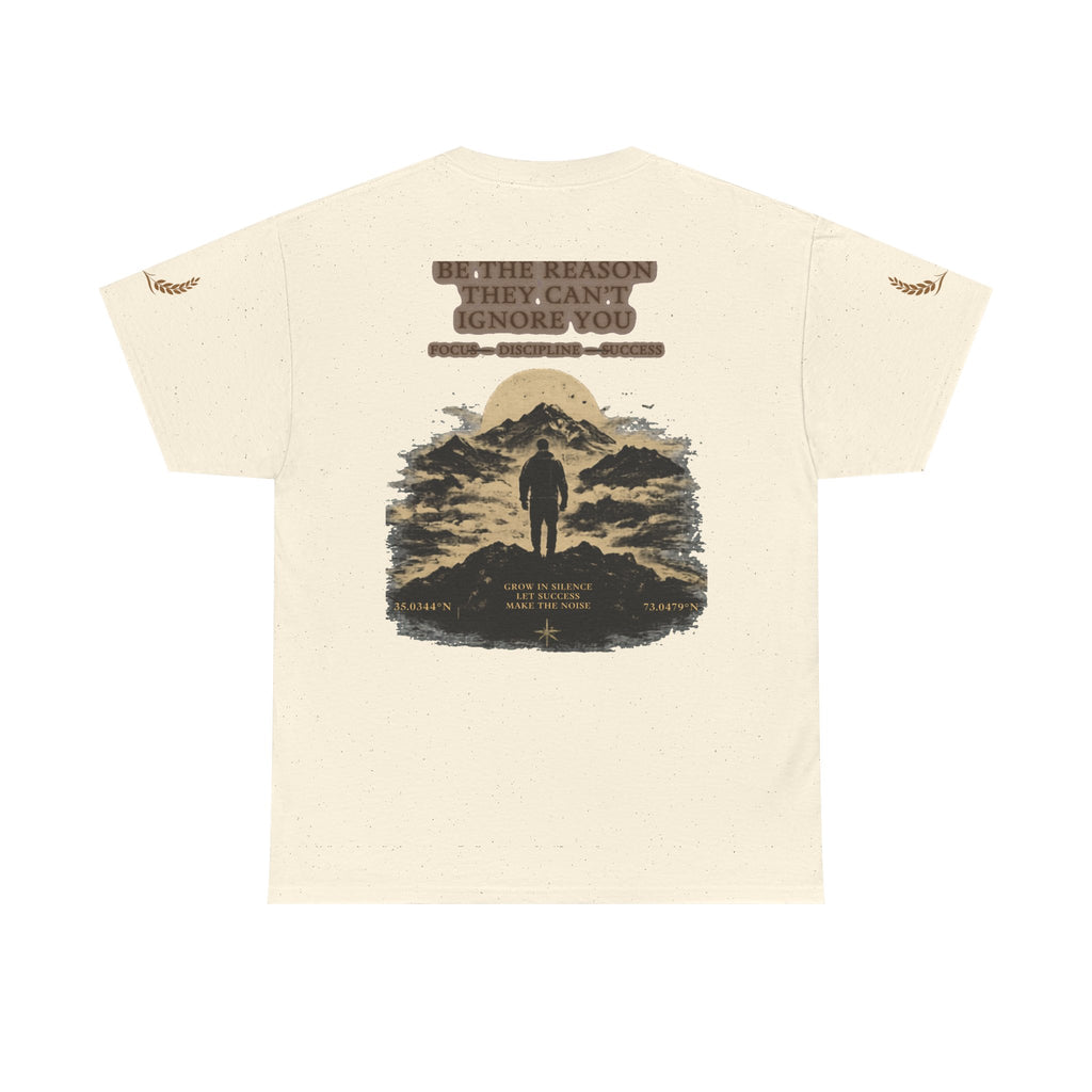 Motivational Statue Graphic Tee — "Discipline Builds Freedom" Inspirational Shirt