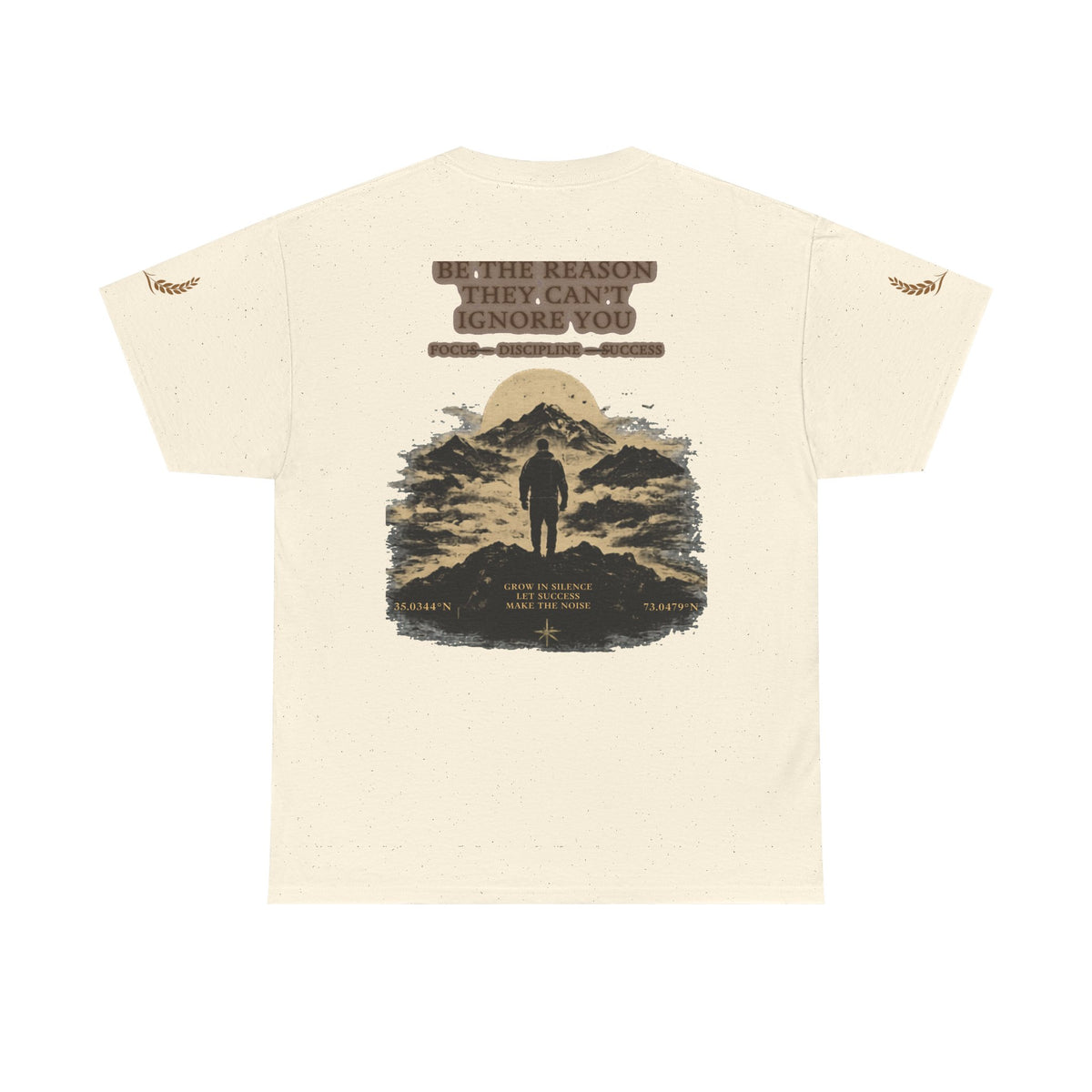 Motivational Statue Graphic Tee — "Discipline Builds Freedom" Inspirational Shirt