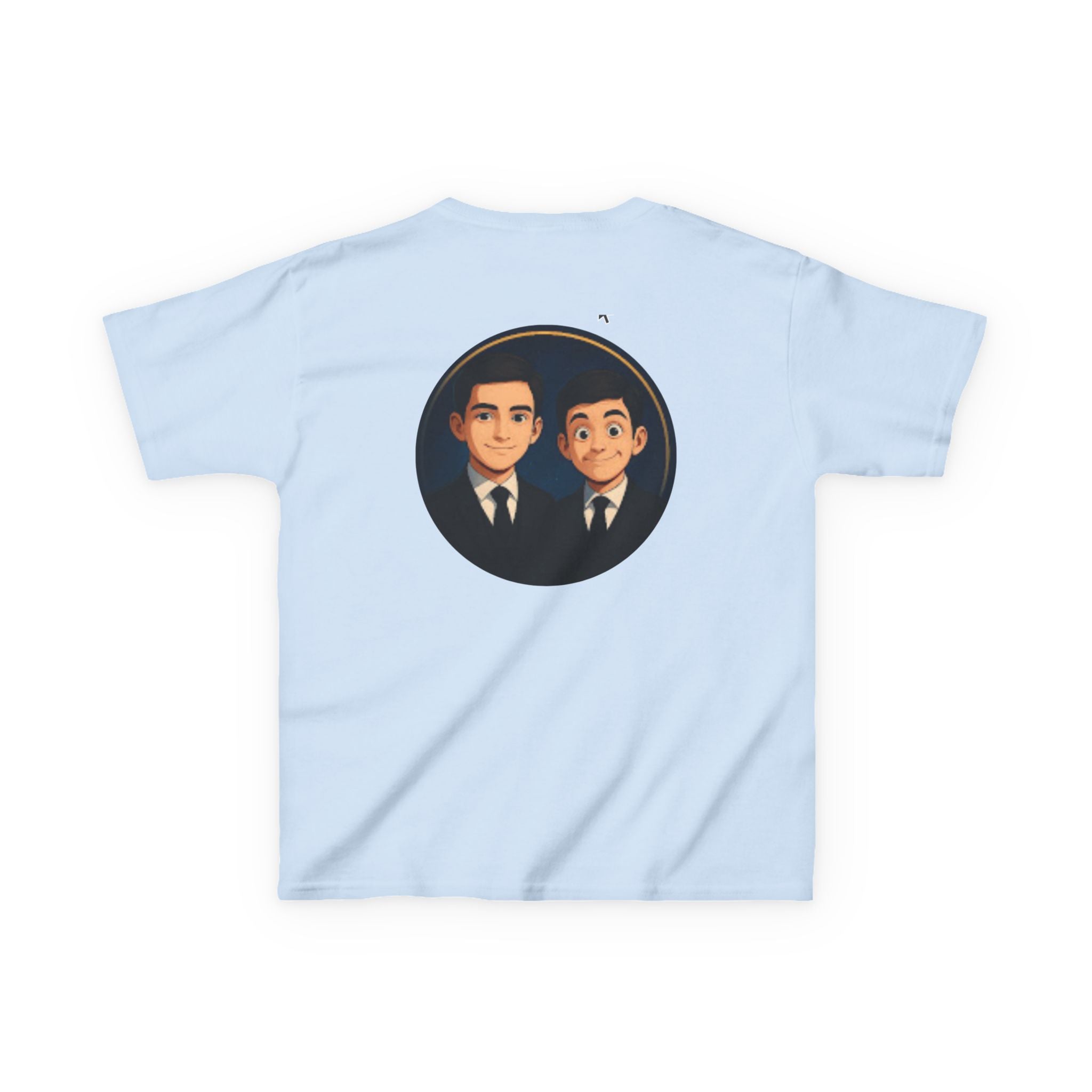 Kids Tee — Cute Cartoon Duo with "Subscribe" Badge (YouTube Fan Gift)