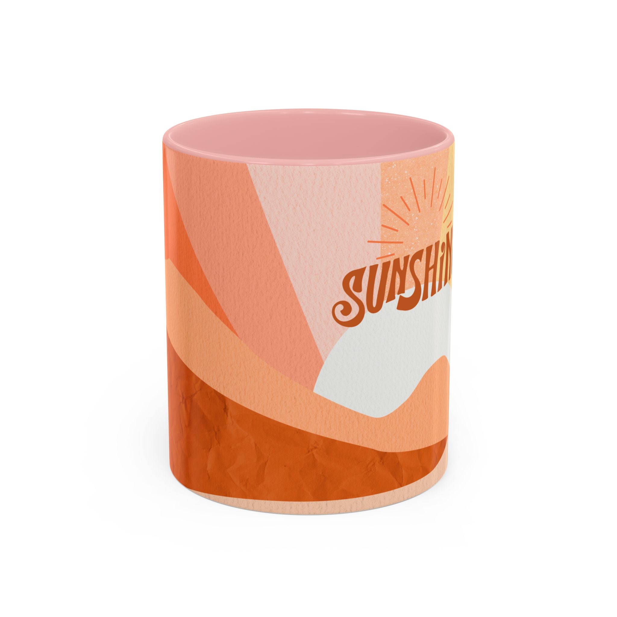 Sunshine Retro Coffee Mug — Vintage 70s Sunrise "Sunshine" Design