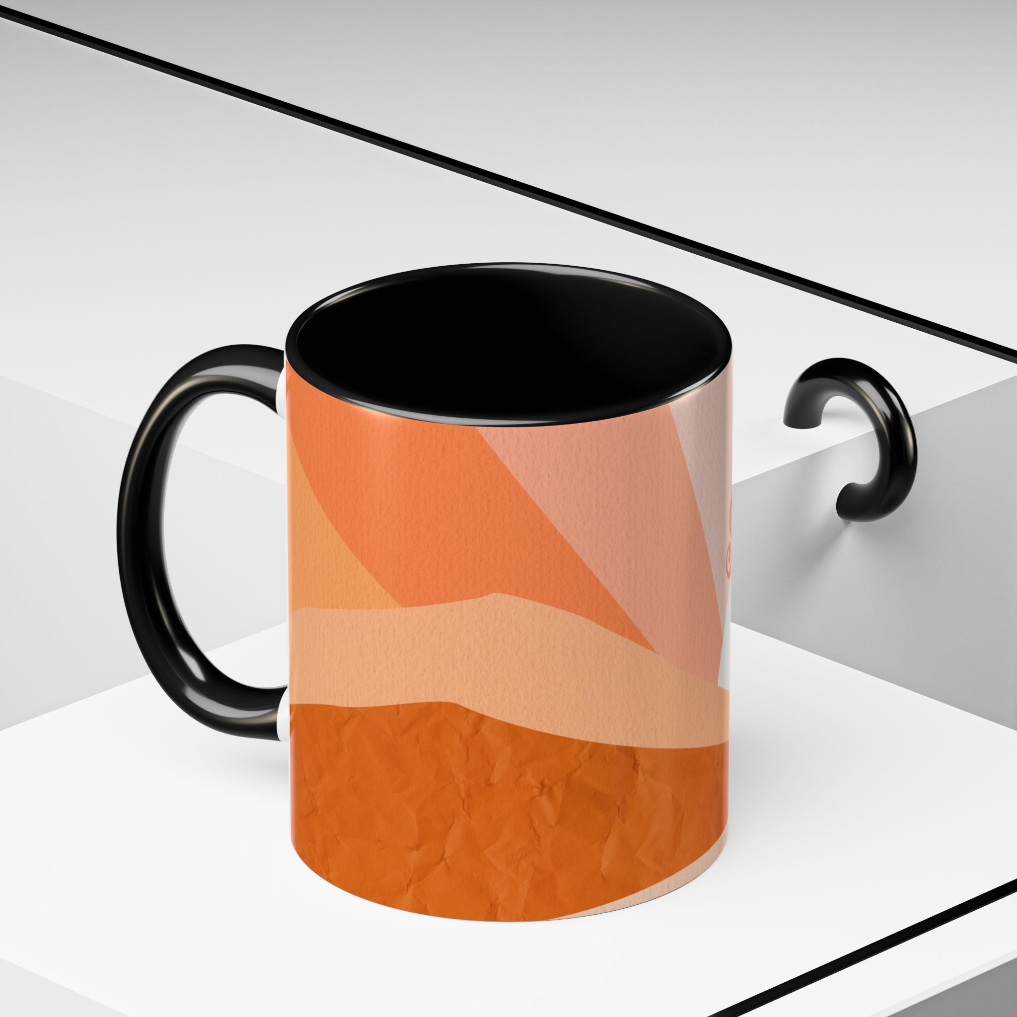 Sunshine Retro Coffee Mug — Vintage 70s Sunrise "Sunshine" Design