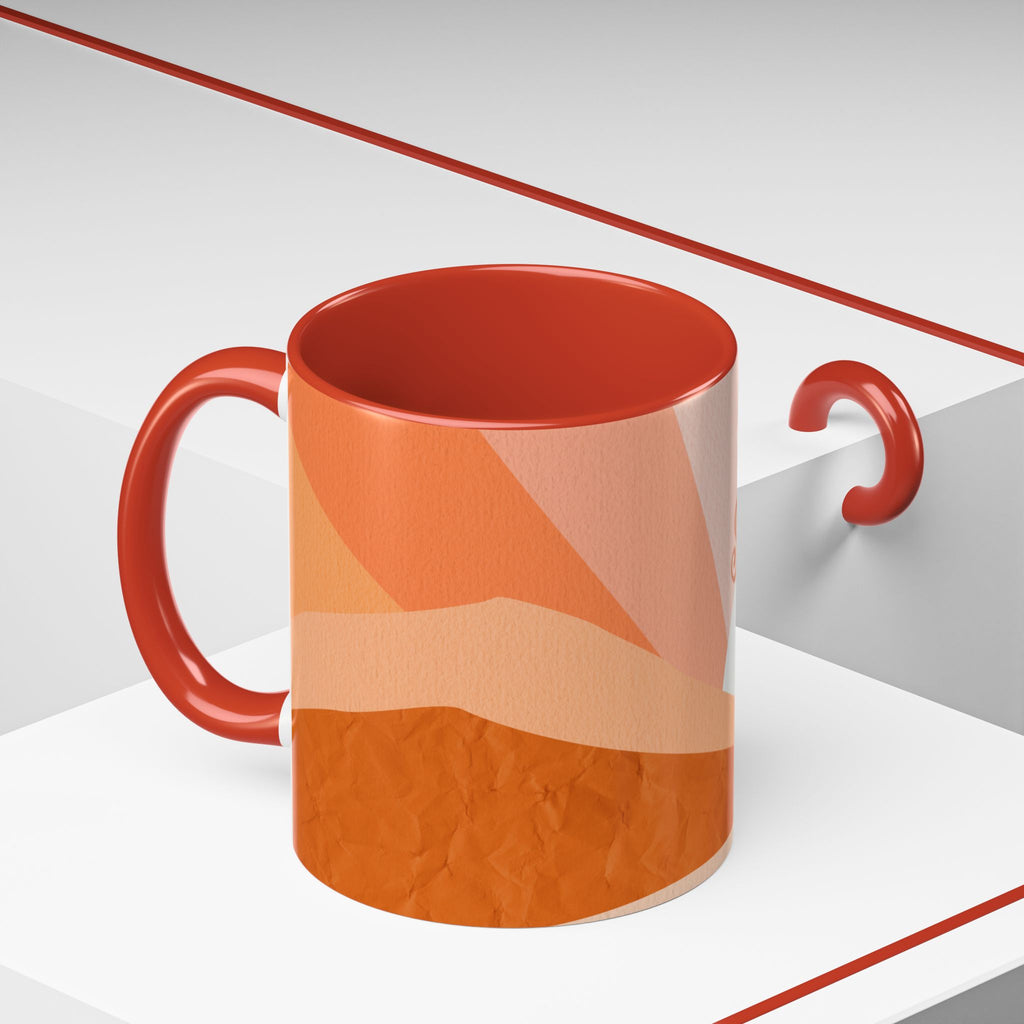 Sunshine Retro Coffee Mug — Vintage 70s Sunrise "Sunshine" Design