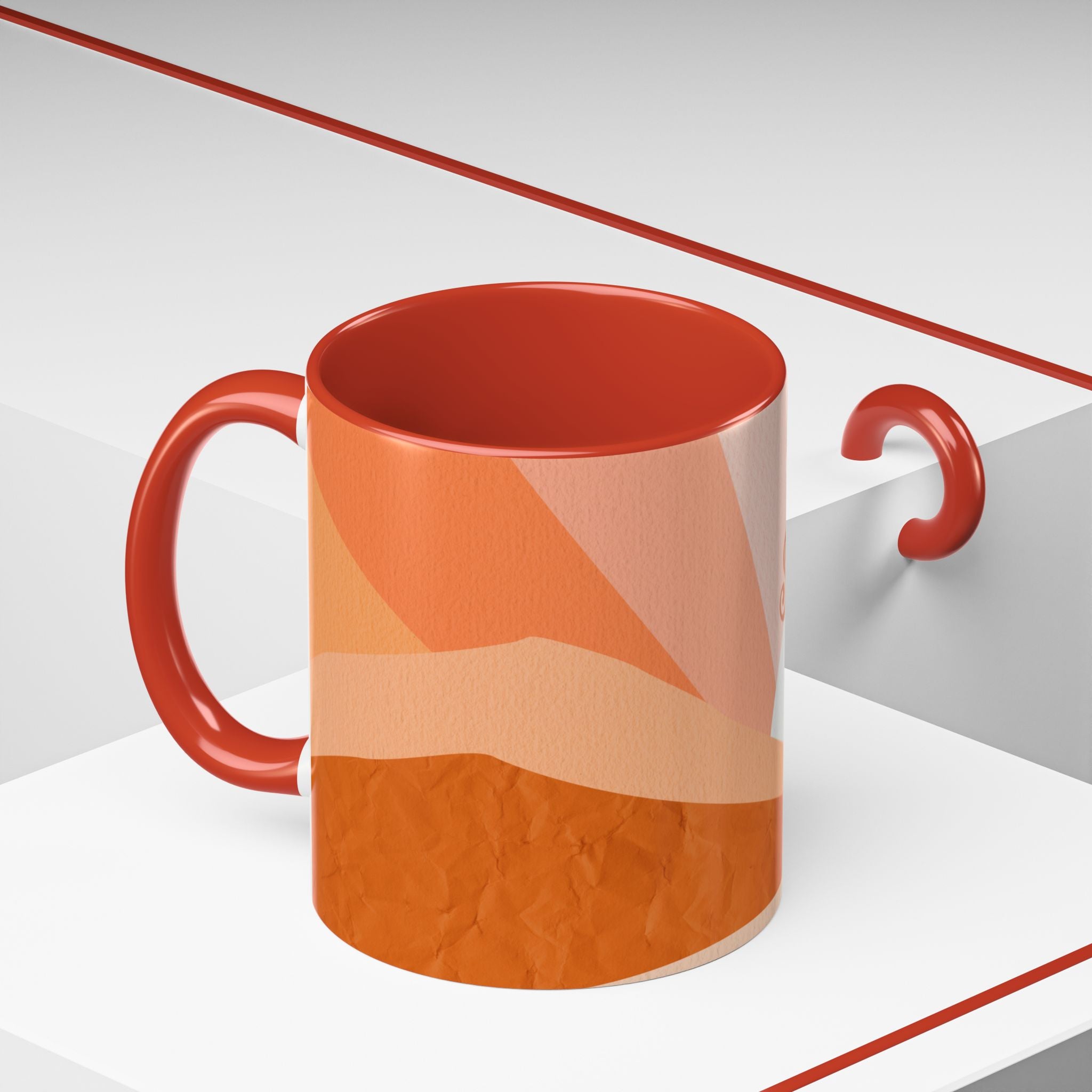 Sunshine Retro Coffee Mug — Vintage 70s Sunrise "Sunshine" Design