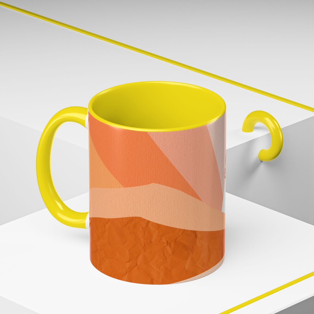 Sunshine Retro Coffee Mug — Vintage 70s Sunrise "Sunshine" Design