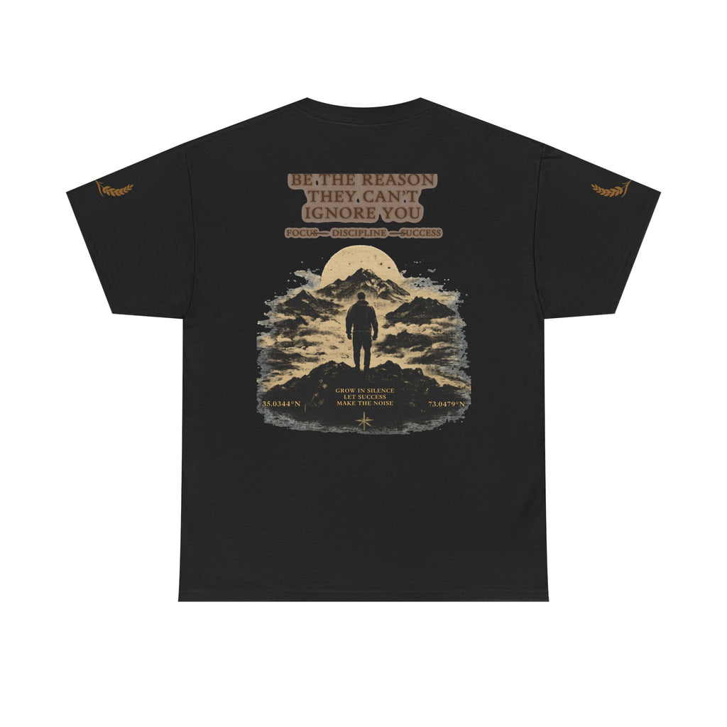 Motivational Statue Graphic Tee — "Discipline Builds Freedom" Inspirational Shirt