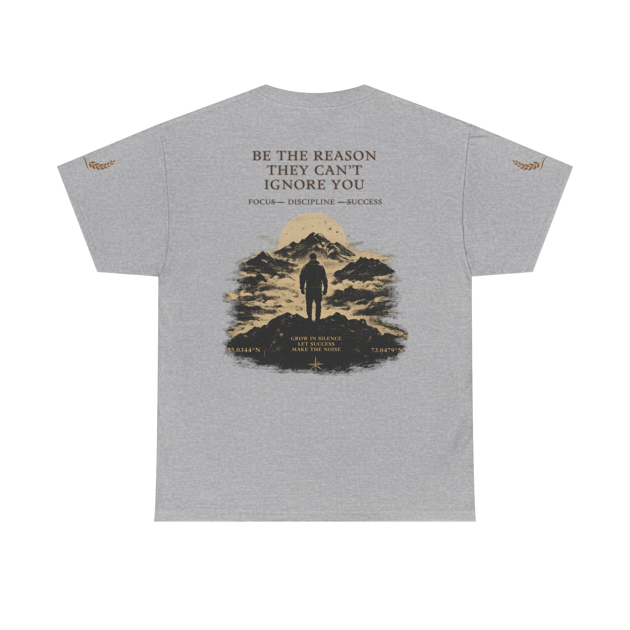 Motivational Statue Graphic Tee — "Discipline Builds Freedom" Inspirational Shirt