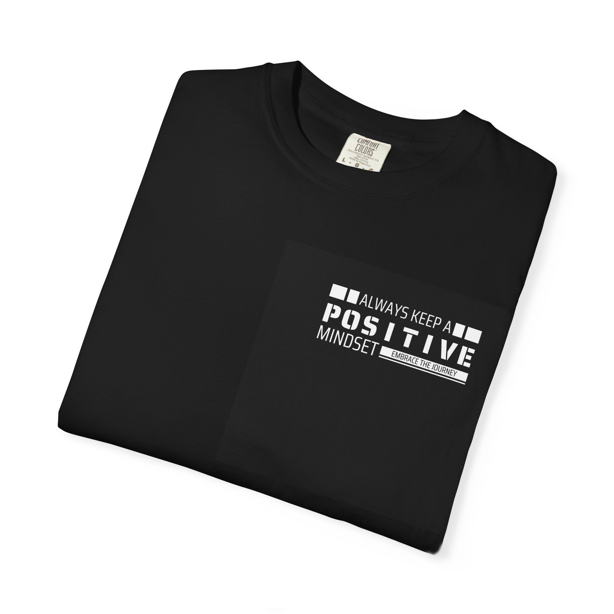 Eternity Angel Graphic T-Shirt — 'Always Keep a Positive Mindset' Vintage Gothic Tee