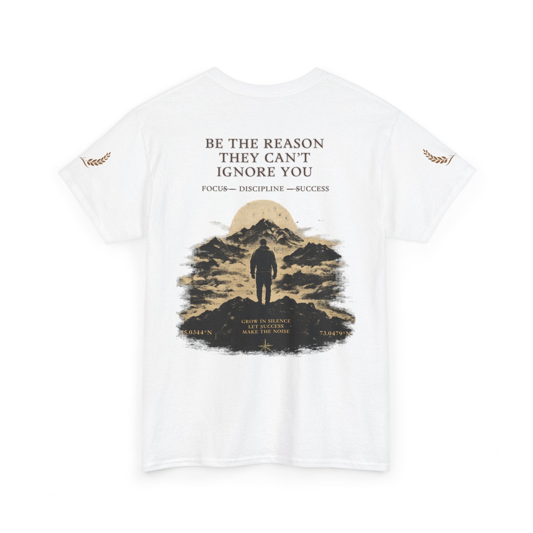 Motivational Statue Graphic Tee — "Discipline Builds Freedom" Inspirational Shirt