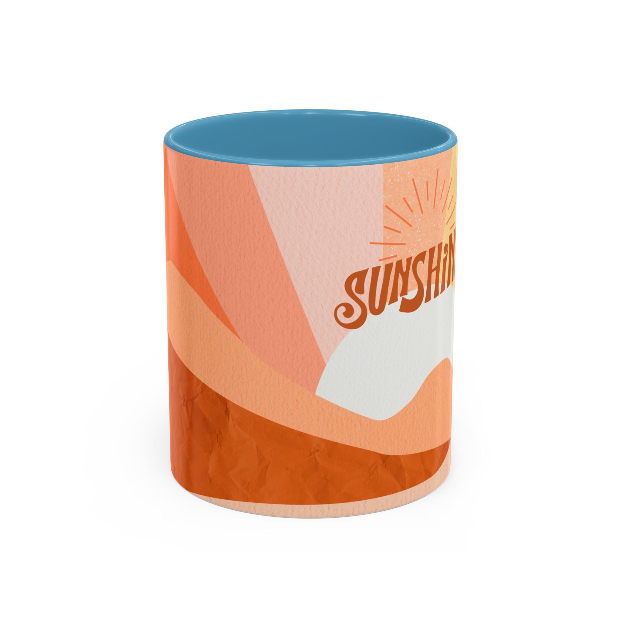 Sunshine Retro Coffee Mug — Vintage 70s Sunrise "Sunshine" Design