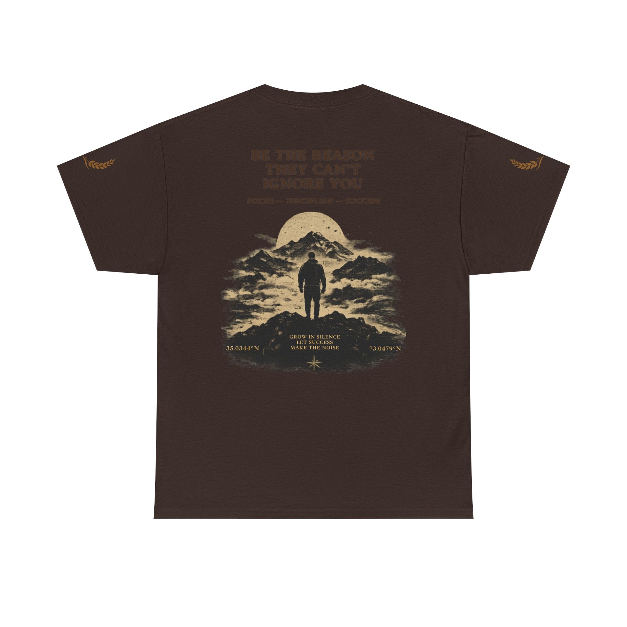 Motivational Statue Graphic Tee — "Discipline Builds Freedom" Inspirational Shirt