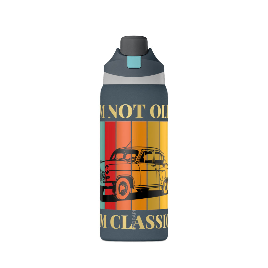 Classic Car 32oz Insulated Water Bottle — "I'm Not Old, I'm Classic" Retro Design