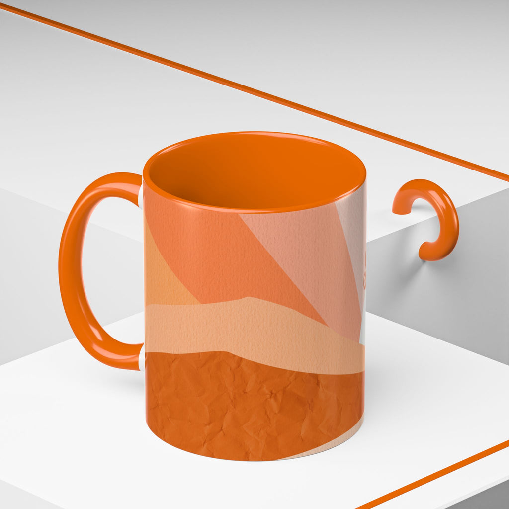 Sunshine Retro Coffee Mug — Vintage 70s Sunrise "Sunshine" Design