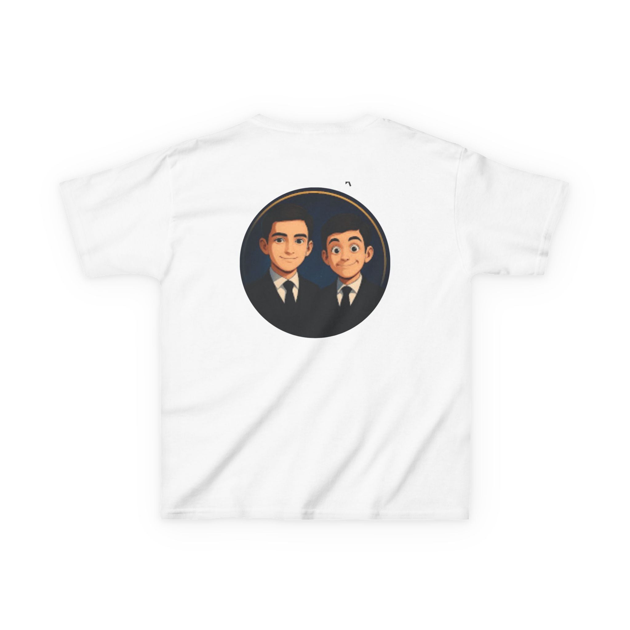 Kids Tee — Cute Cartoon Duo with "Subscribe" Badge (YouTube Fan Gift)