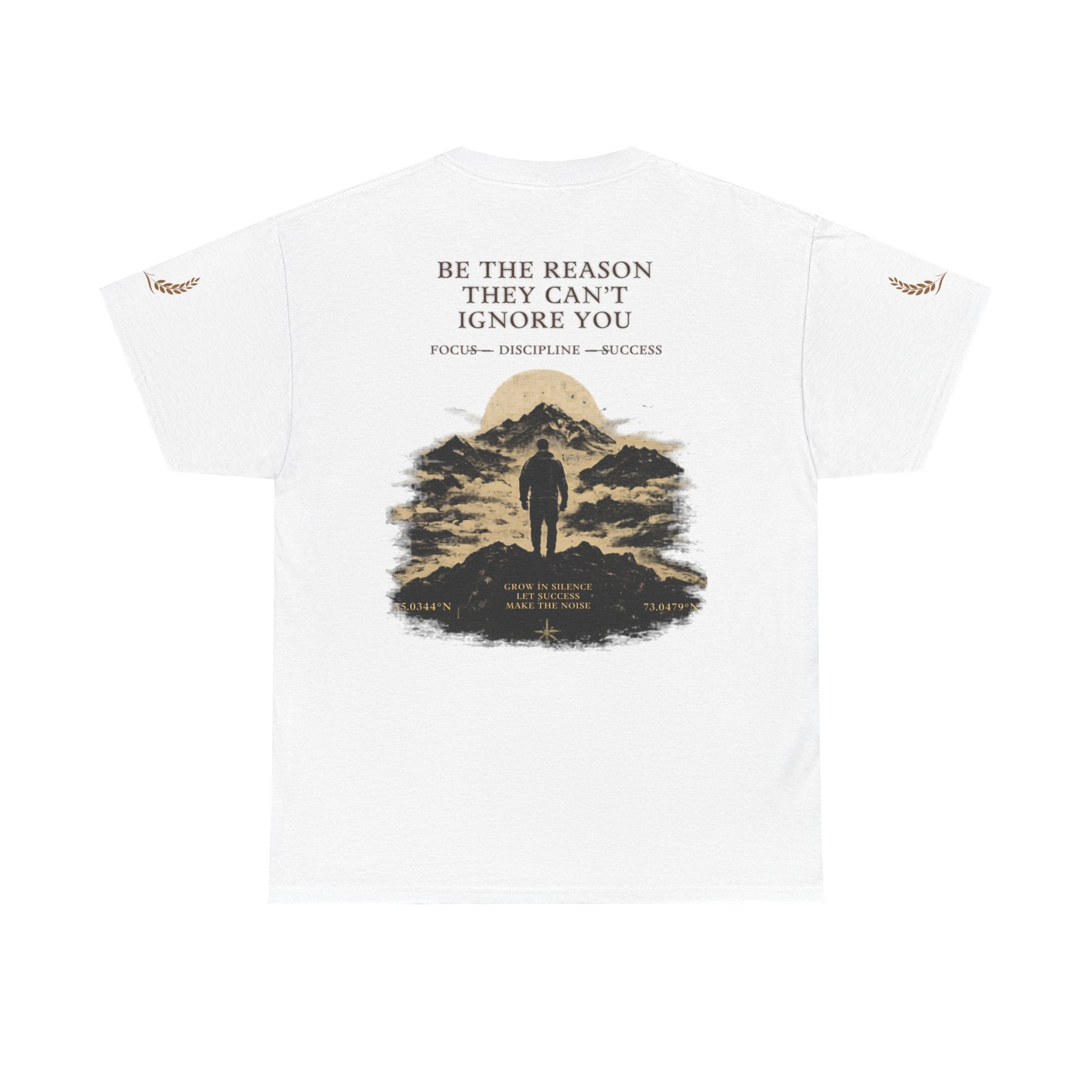 Motivational Statue Graphic Tee — "Discipline Builds Freedom" Inspirational Shirt
