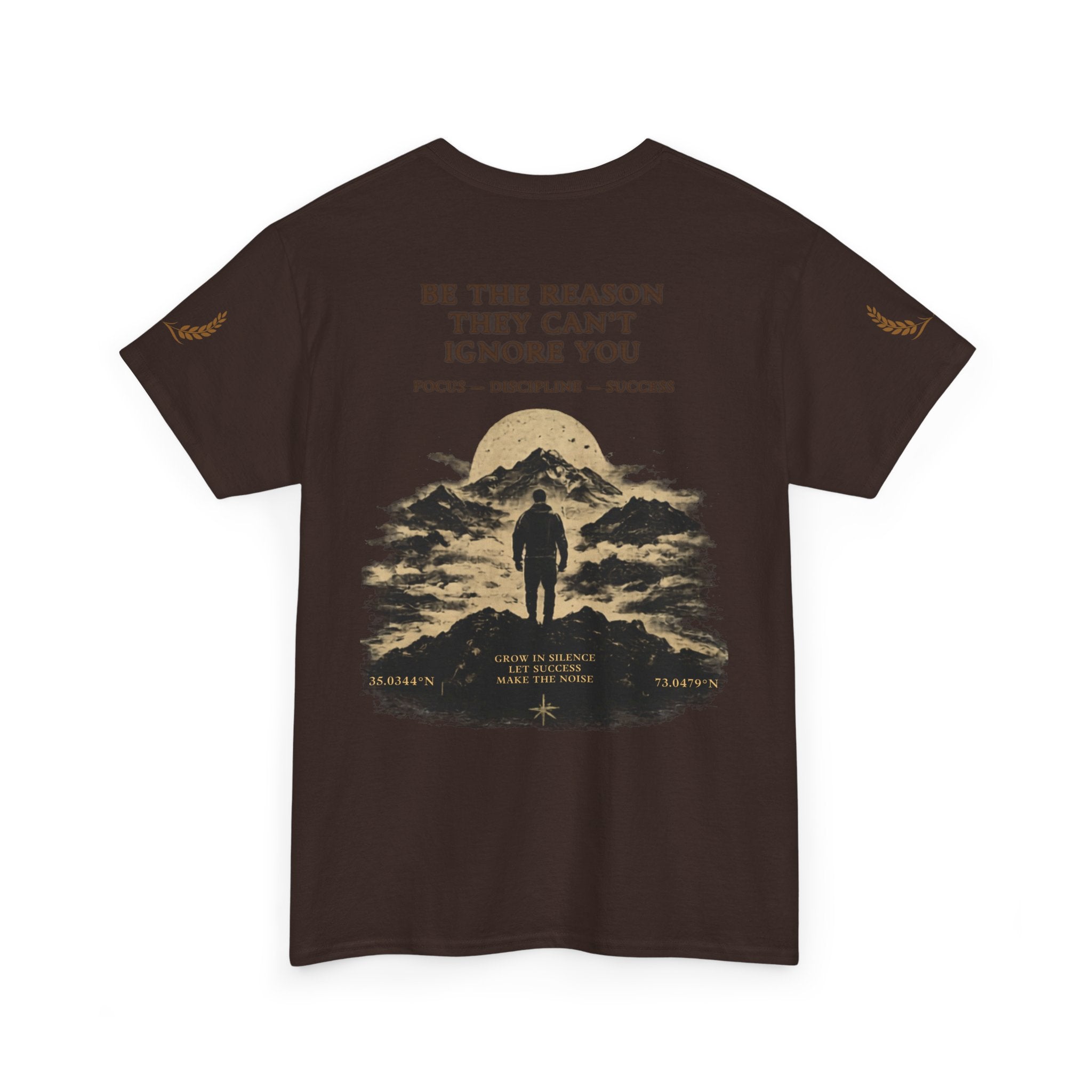 Motivational Statue Graphic Tee — "Discipline Builds Freedom" Inspirational Shirt
